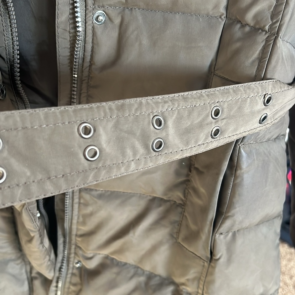 Zara Basic Feather Down Belted Winter Jacket Wome… - image 4